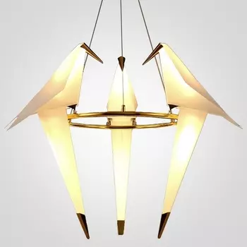 Подвесная люстра светодиодная птички Origami Bird Chandelier 3 ImperiumLoft 40,1045 (75246-22)