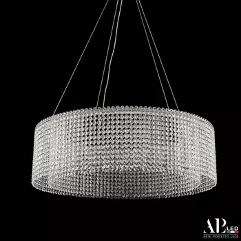 Подвесная люстра хрусталь светодиодная APL LED Sicilia SH02.73.A.Ni.4000