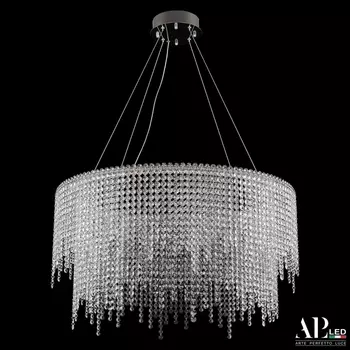 Подвесная люстра хрусталь светодиодная APL LED Sicilia SH02.73.D.Ni.4000