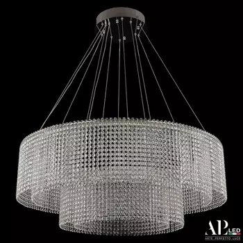 Подвесная люстра хрусталь светодиодная APL LED Sicilia SH02.93.2D.A.Ni.4000