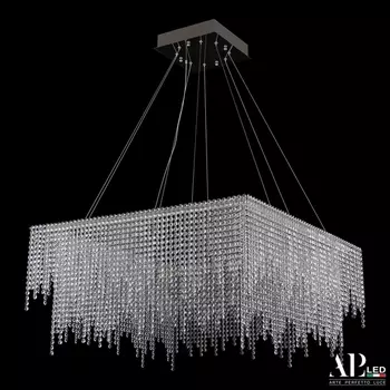 Подвесная люстра хрусталь светодиодная APL LED Sicilia SH04.86.D.Ni.4000