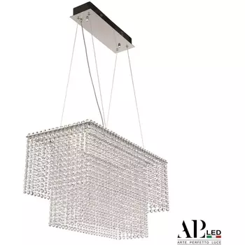 Подвесная люстра хрусталь светодиодная APL LED Sicilia SH05.57.C.Ni.4000