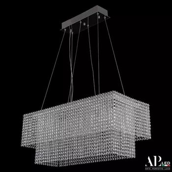 Подвесная люстра хрусталь светодиодная APL LED Sicilia SH05.74.C.Ni.4000
