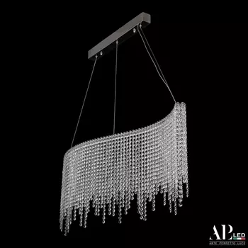 Подвесная люстра хрусталь светодиодная APL LED Sicilia SH07.100.B.Ni.4000
