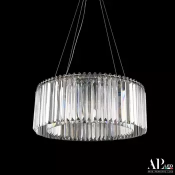 Подвесная люстра хрусталь светодиодная APL LED Sicilia SH09.55.A.Ni.4000
