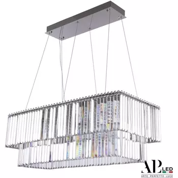 Подвесная люстра хрустальная светодиодная APL LED Sicilia SH11.92.C.Ni.4000