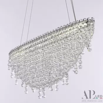 Подвесная люстра хрустальная светодиодная APL LED Sicilia SH505.0.60.B.Ni.4000