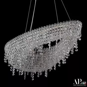 Подвесная люстра хрустальная светодиодная APL LED Sicilia SH509.0.70.B.Ni.3000
