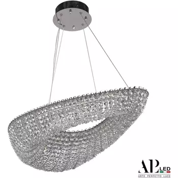 Подвесная люстра хрустальная светодиодная APL LED Sicilia SH509.0.70.M.Ni.4000