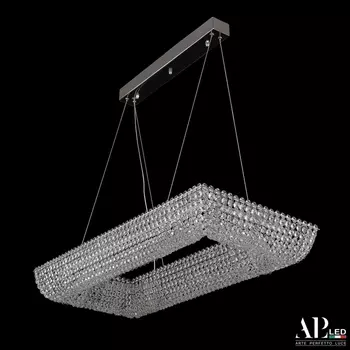 Подвесная люстра хрустальная светодиодная APL LED Sicilia SH515.0.80.A.Ni.4000