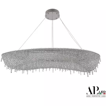 Подвесная люстра хрустальная светодиодная APL LED Sicilia SH523.0.120.B.Ni.4000