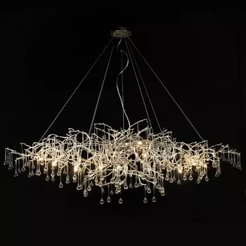 Подвесная люстра светодиодная 10067/1800 SG Loft It Bijout форма ветки