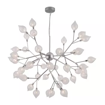 Подвесная люстра светодиодная 547 Bogate's Boccio серебро лепестки