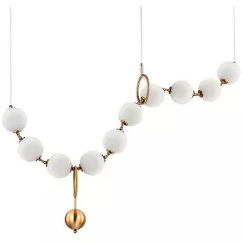 Подвесная люстра светодиодная Delight Collection 10222P/10 gold в форме шара DeLight Collection