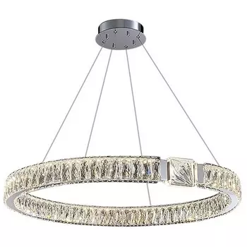 Подвесная люстра светодиодная Delight Collection D8010 D8010P/R/D800 silver кольцо DeLight Collection