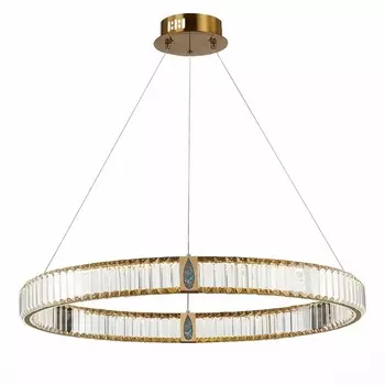 Подвесная люстра светодиодная Delight Collection D8016 D8016P/R/D800 gold/clear кольцо DeLight Collection