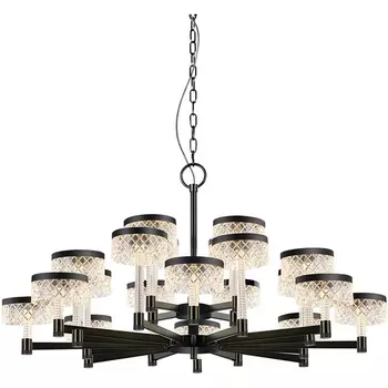Подвесная люстра светодиодная Delight Collection Diamond cut MD21020075-20A matt black DeLight Collection
