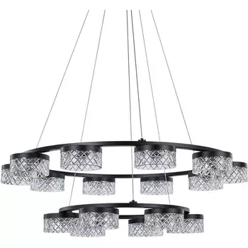 Подвесная люстра светодиодная Delight Collection Diamond cut MD21020075-16B matt black DeLight Collection