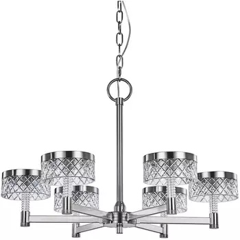 Подвесная люстра светодиодная Delight Collection Diamond cut MD21020075-6A chrome DeLight Collection
