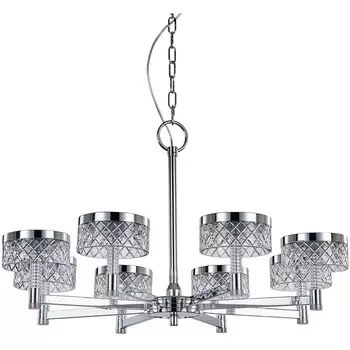 Подвесная люстра светодиодная Delight Collection Diamond cut MD21020075-8A chrome DeLight Collection
