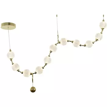 Подвесная люстра светодиодная из бусин Delight Collection Elliot Diamante MD20001012-11A gold DeLight Collection