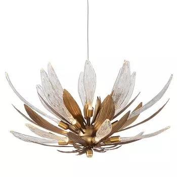 Подвесная люстра светодиодная Delight Collection RP168416 RP168416-19 bronze/clear DeLight Collection