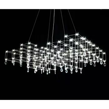 Подвесная люстра светодиодная диммируемая с пультом ДУ Kink Light Галанта 07887-A,02(21)