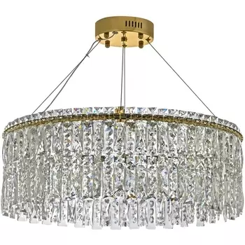 Подвесная люстра светодиодная хрустальная Arti Lampadari Ovindoli Gold Ovindoli L 1.5.60.102 G