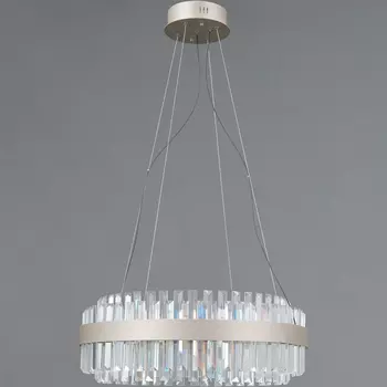 Подвесная люстра светодиодная хрустальная ILLUMICO IL4386-45WSQ-25 SL GENOA