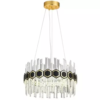 Подвесная люстра светодиодная хрустальная 83015 Natali Kovaltseva Innovation STYLE