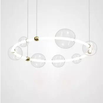 Подвесная люстра светодиодная с бусинами Sessa Ring D94 ImperiumLoft Sessa-Ring01 (195005-23)