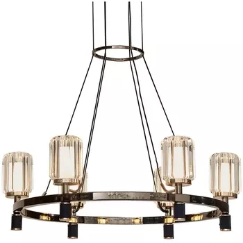 Подвесная люстра светодиодная P0738-6A gold/pearl DeLight Collection P0738 black