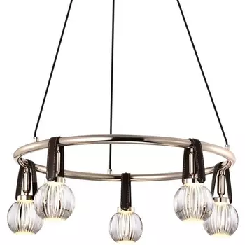 Подвесная люстра светодиодная P0853-5C s-gold DeLight Collection P0853 в форме шара