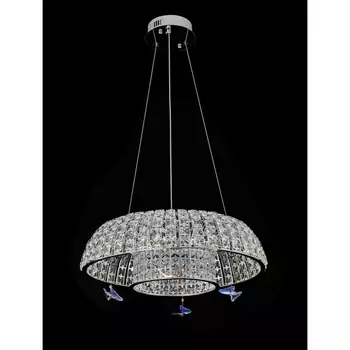 Подвесная люстра светодиодная с бабочками Alfa Light F4024-14