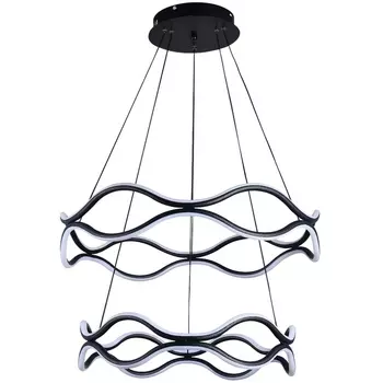 Подвесная люстра светодиодная с голосовым управлением пультом и со смартфона регулировкой цветовой температуры яркости ночным режимом таймером LAMPS 81293 Natali Kovaltseva LED