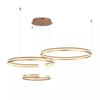 Подвесная люстра светодиодная с управлением смартфоном 90280/3 Eurosvet Smart Gap золото