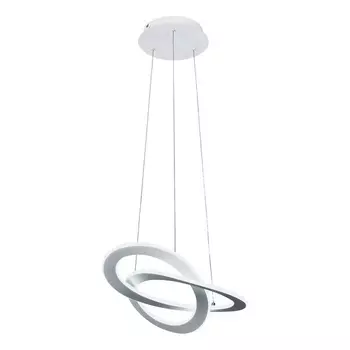 Подвесная люстра светодиодная с пультом и управлением смартфоном регулировкой яркости 90217/1 Eurosvet Smart Onde белый