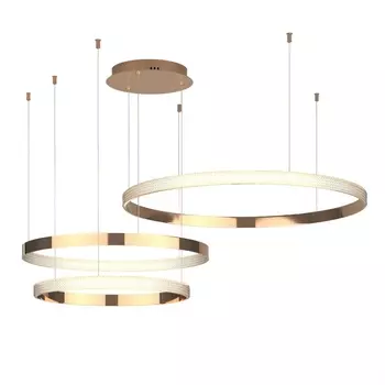 Подвесная люстра светодиодная с пультом и управлением смартфоном регулировкой яркости 90275/3 Eurosvet Smart Posh медный