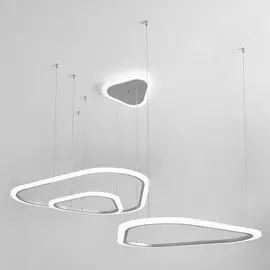 Подвесная люстра светодиодная с пультом регулировкой цветовой температуры и яркости ночным режимом Leggero 90230/3 (Eurosvet)