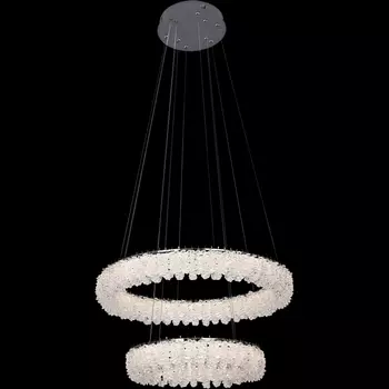 Подвесная люстра хрустальная светодиодная с регулировкой цветовой температуры Reluce 08056-0.4-272W CR