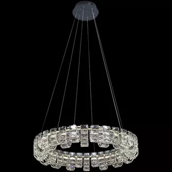 Подвесная люстра хрустальная светодиодная с регулировкой цветовой температуры Reluce 33051-0.4-600 CR