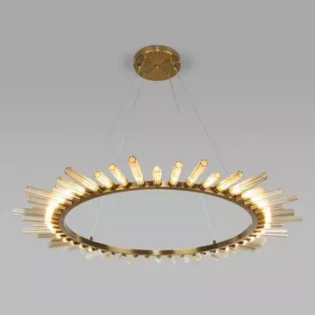 Подвесная люстра светодиодная Bogate's Sole 559 золотая бронза