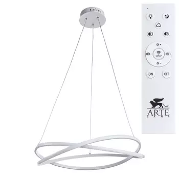 Подвесная люстра с пультом LED Arte Lamp Swing A2522SP-2WH (Умный дом, Алиса)