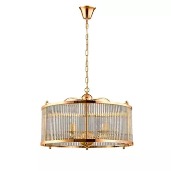 Подвесная люстра Crystal Lux TADEO SP6 D600 GOLD/TRANSPARENTE