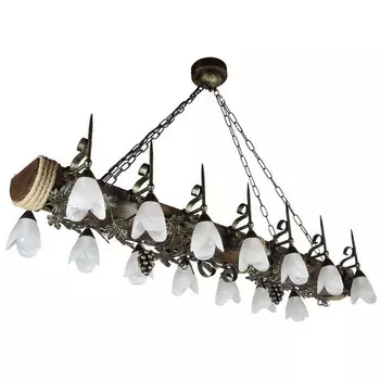 Подвесная люстра Тарьсма Лоза-14П трио LZ14PLPTRH140TA с цветами