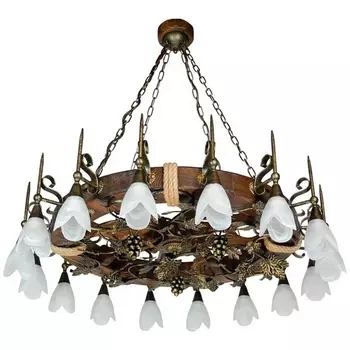 Подвесная люстра Тарьсма Лоза-16П трио LZ16PLPTRH110T с цветами