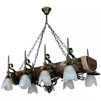 Подвесная люстра Тарьсма Лоза-8П трио LZ8PLPTRH80T с цветами