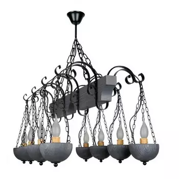 Подвесная люстра Тарьсма Пирамида-8 антрацит PR8LRH80A подсвечник