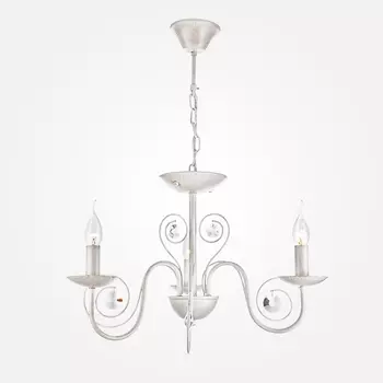 Подвесная люстра 60018/3 белый с золотом Eurosvet Tomas подсвечник