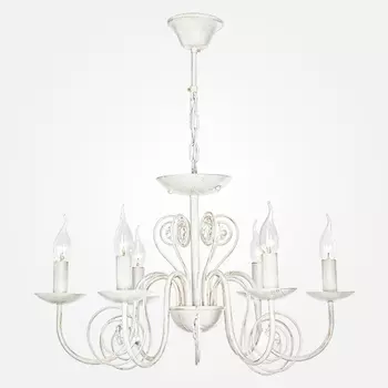 Подвесная люстра 60018/6 белый с золотом Eurosvet Tomas подсвечник